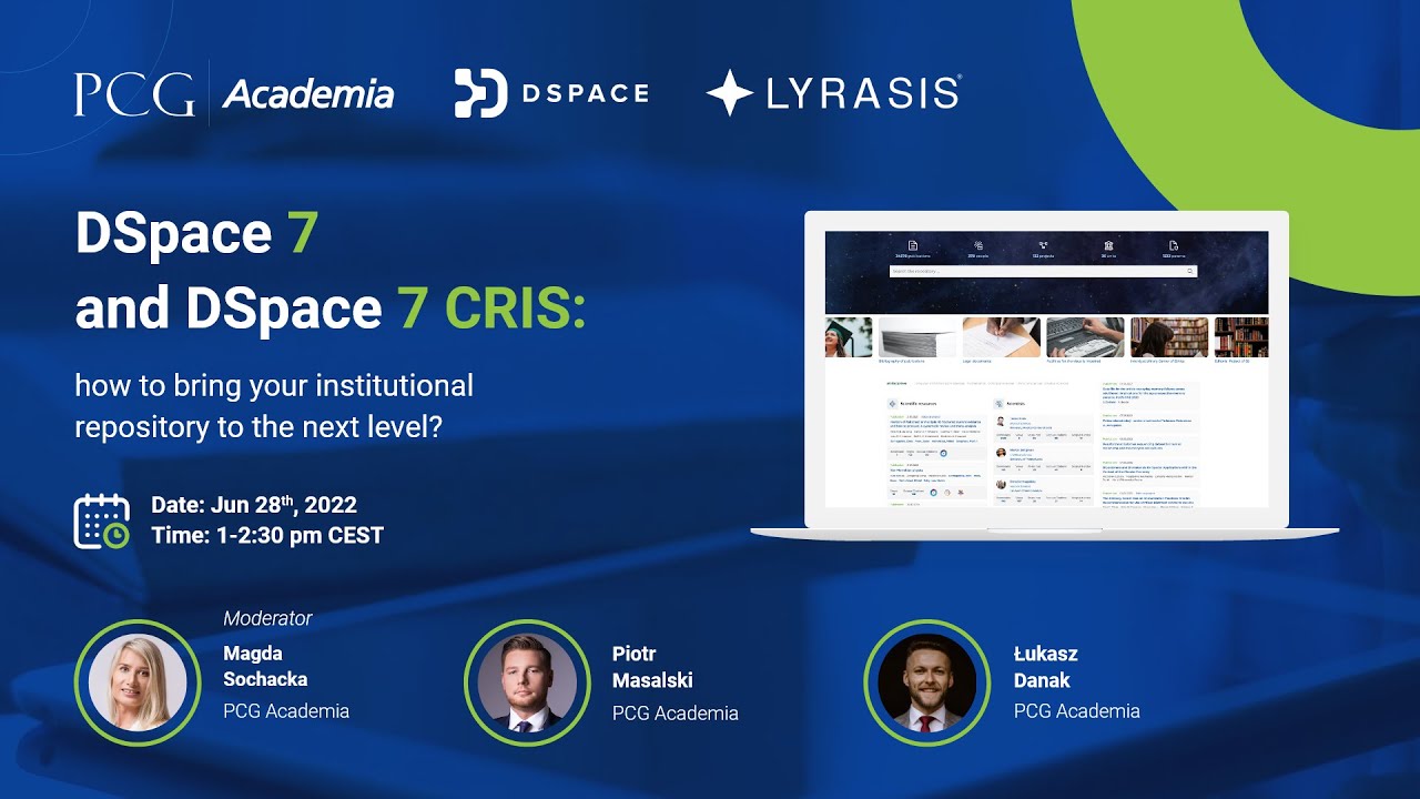 DSpace 7 and DSpace 7 CRIS: how to bring your institutional repository to the next level?